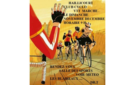 CYCLOTER AVEC LE GROUPE LES BLAIREAUX VENEZ NOUS REJOINDRE